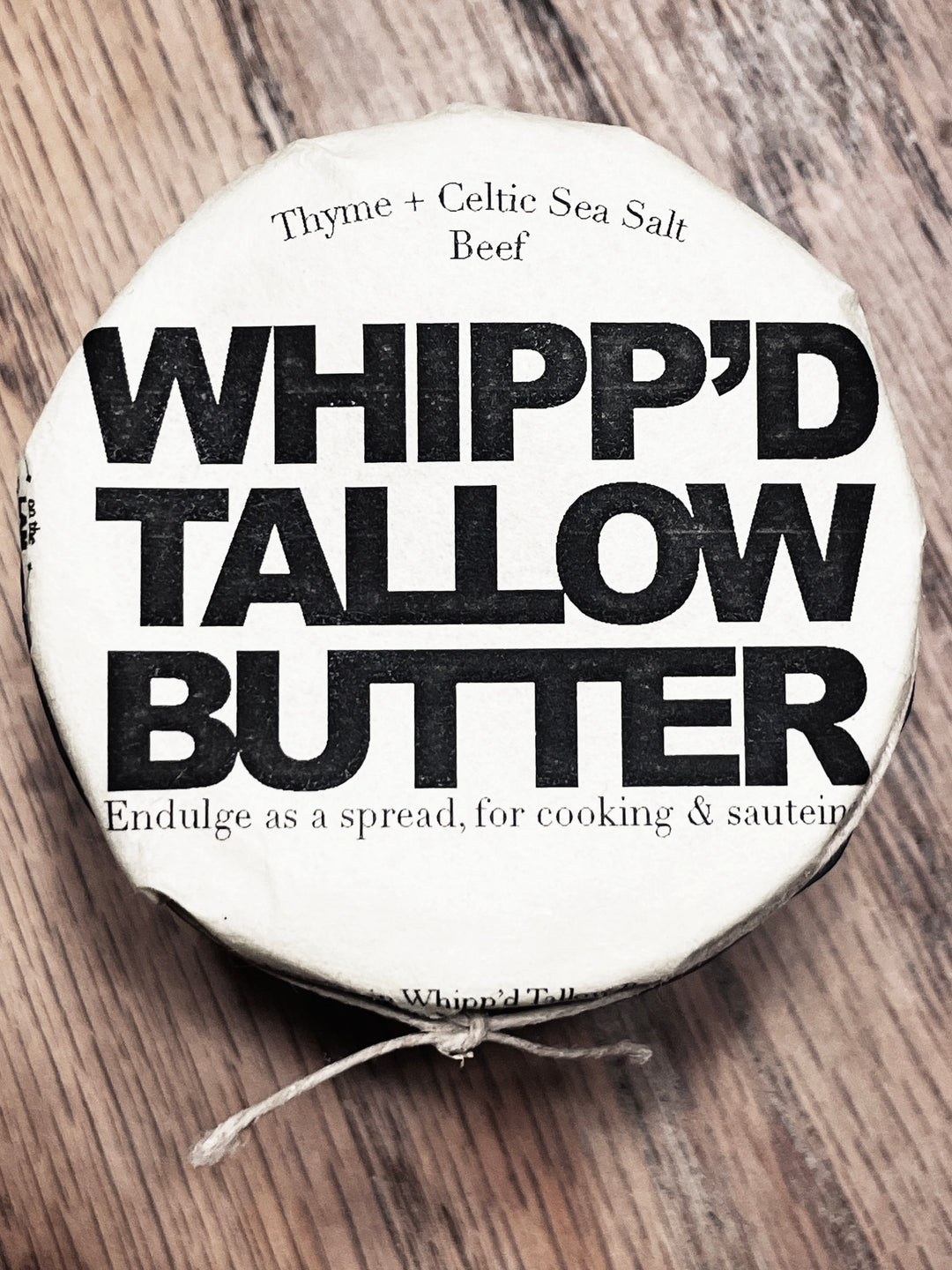 Whipp'd Tallow Butter - Thyme + Celtic Sea Salt image 0