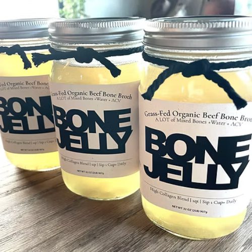 BONE JELLY - Organic + Grass-Fed High Concentration Collagen Bone Broth image 0