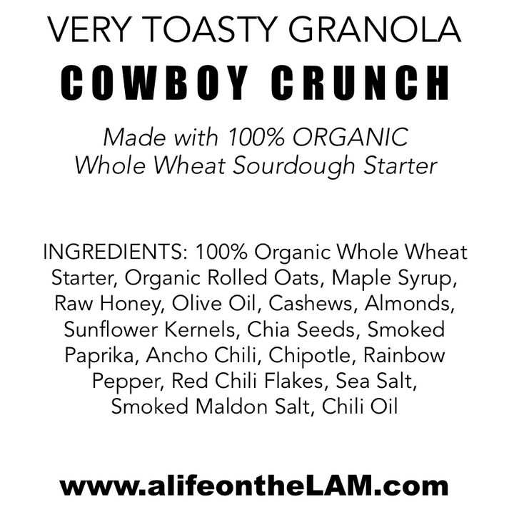 ‘Very Toasty' Granola w Sourdough Starter- COWBOY CRUNCH 1.5lbs! image 1